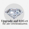 Upgrade von 0,03 ct auf 0,05 Karat Diamant für alle Geschenkkarten